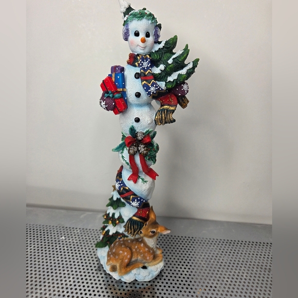 Lenox Winter Buddy Pencil Snowman Collection Deere Christmas Holidays 2001 Vtg - Picture 1 of 13